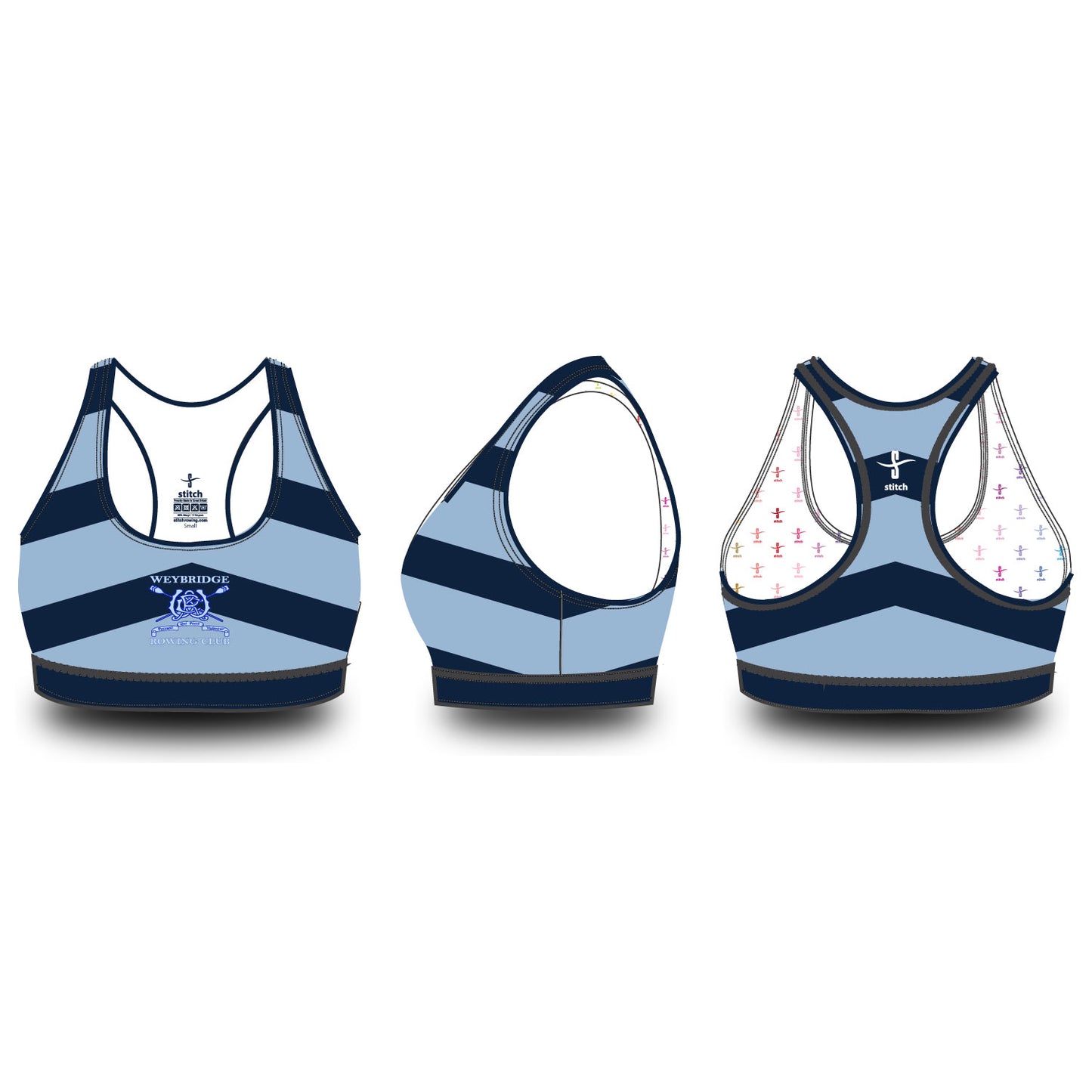 Weybridge Rowing Club Sports Bra Option 4