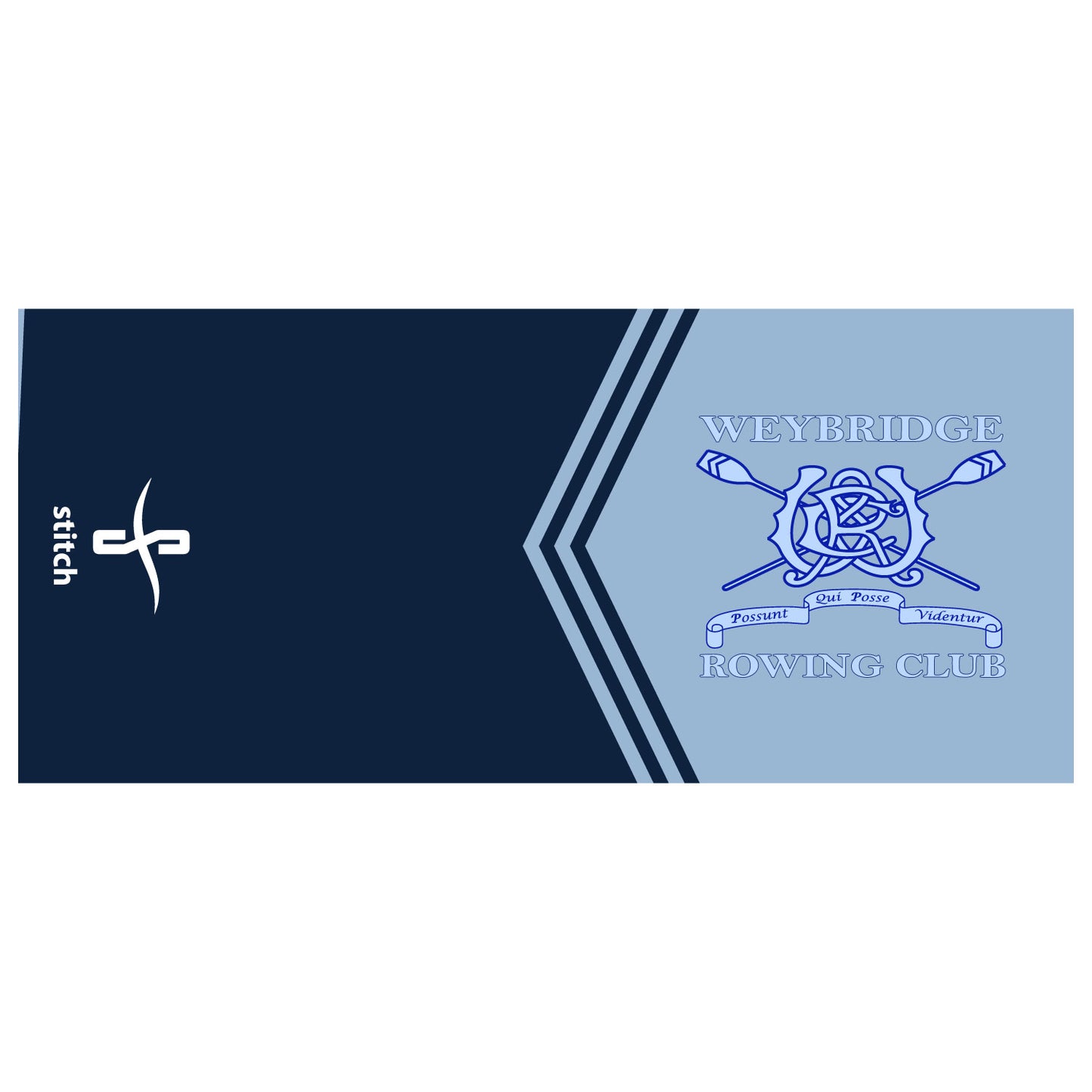 Weybridge Rowing Club Chevron Towel