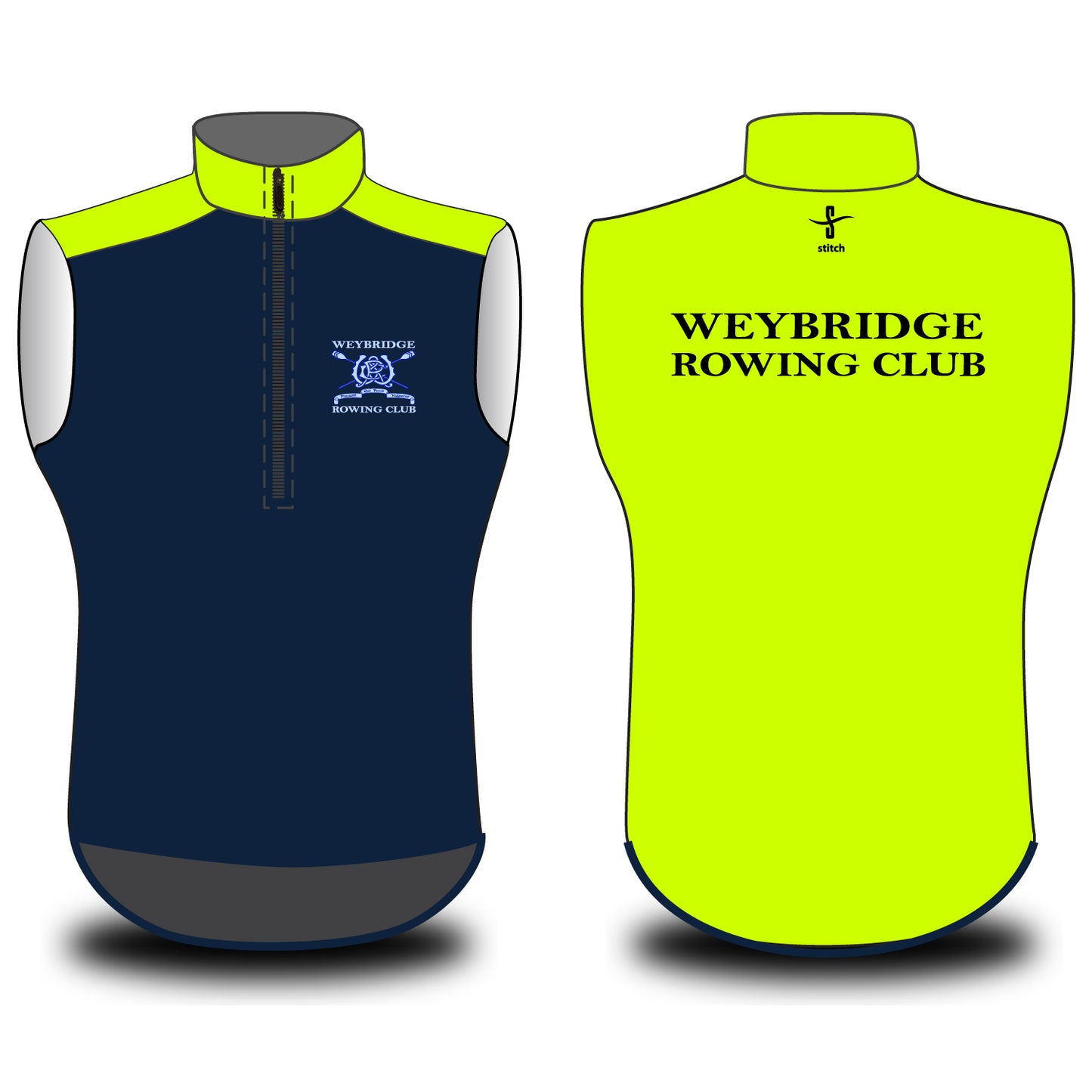 Weybridge Rowing Club Varsity Gilet Option 1