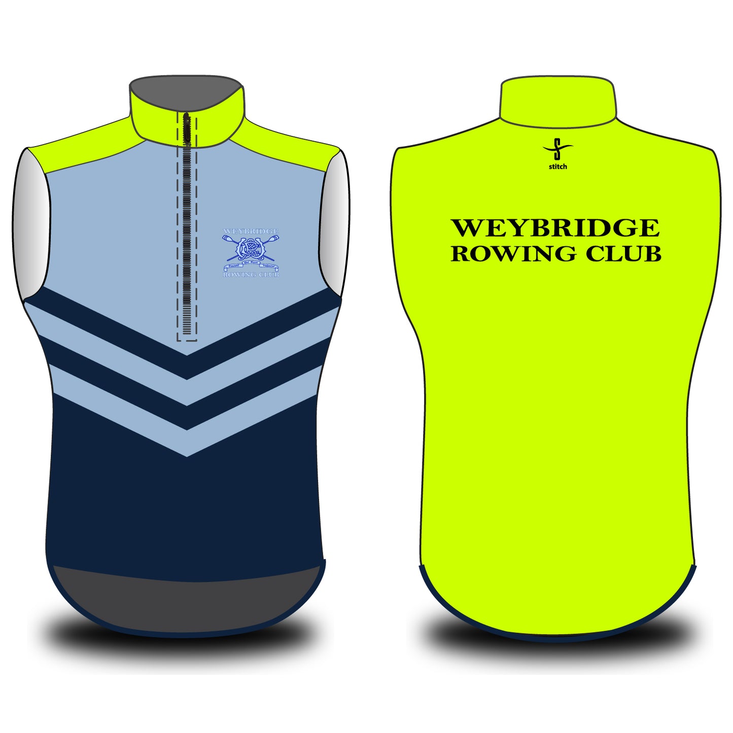 Weybridge Rowing Club Varsity Gilet Option 4