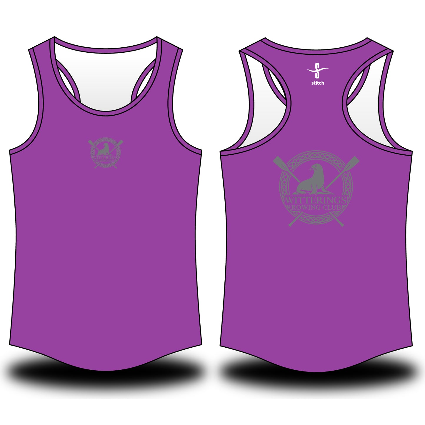 Witterings Rowing Club Purple Vest