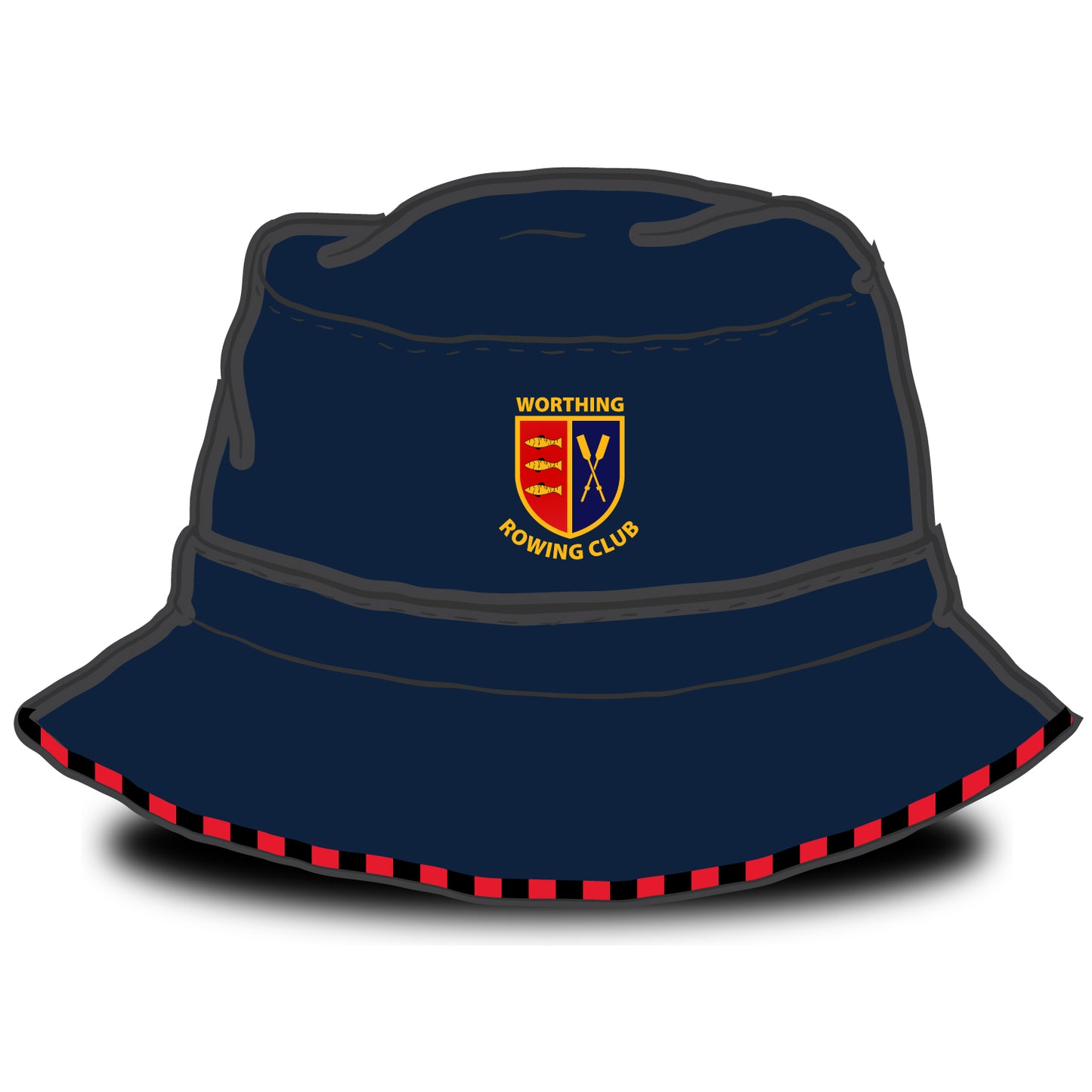 Worthing Rowing Club Striped Bucket Hat