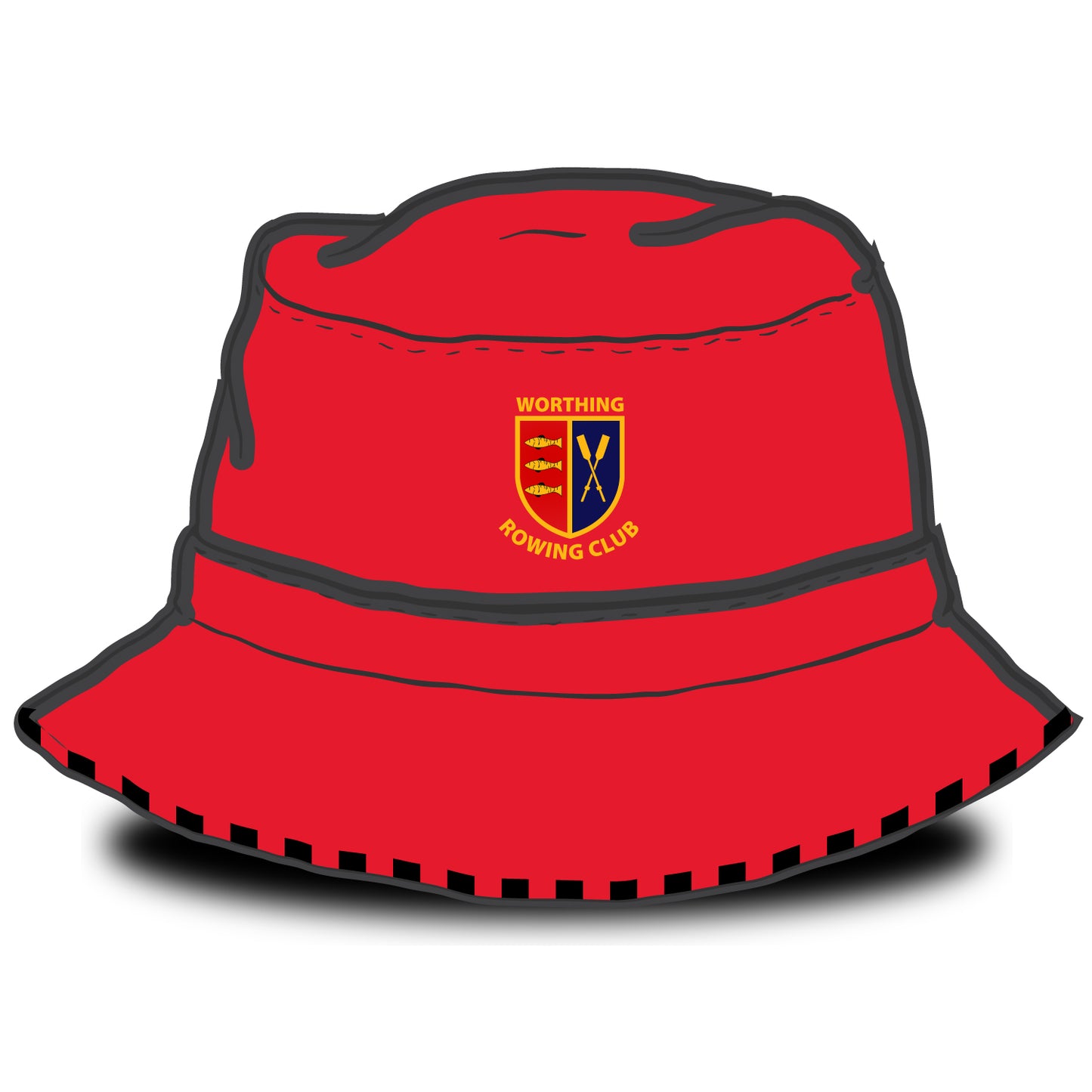 Worthing Rowing Club Striped Bucket Hat