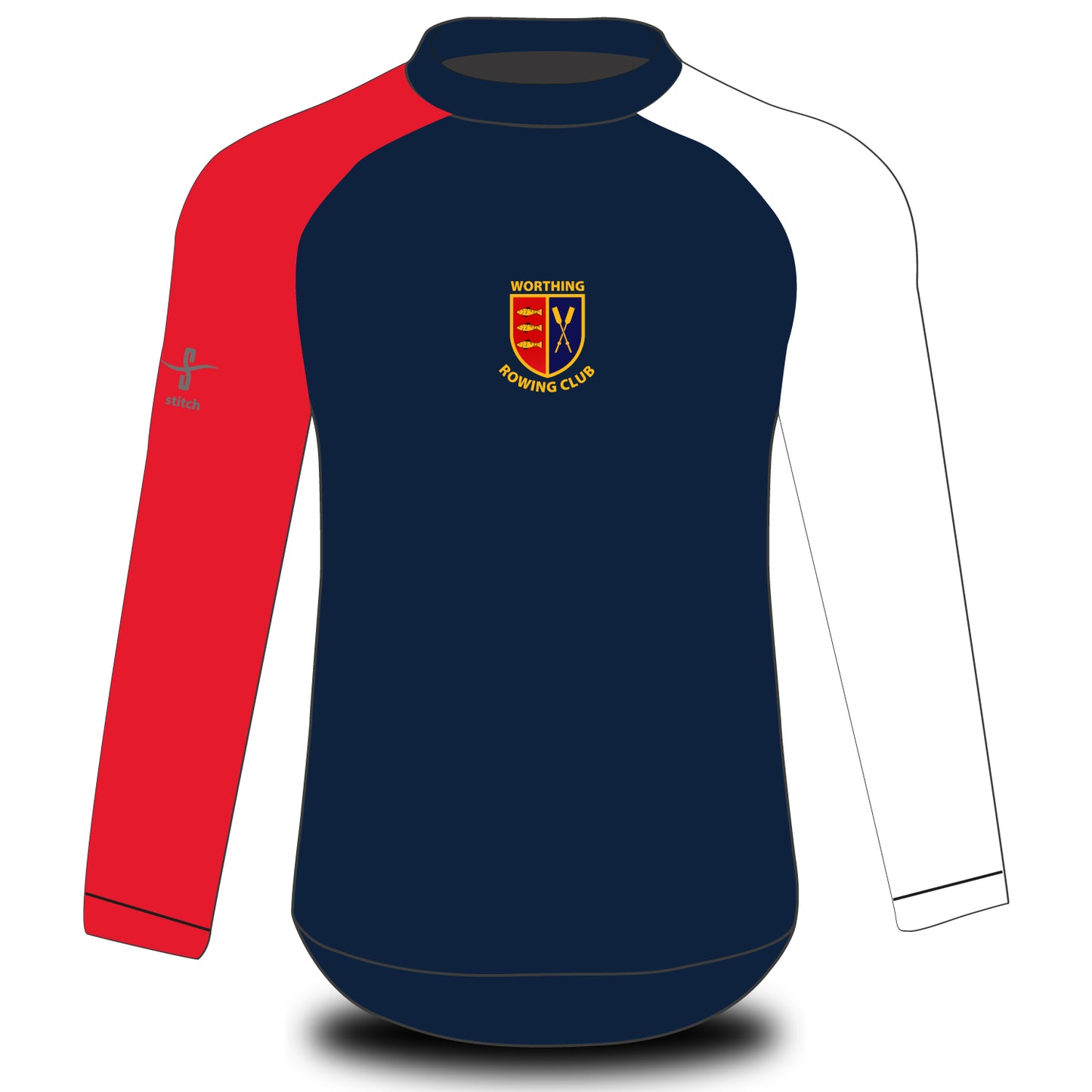 Worthing Rowing Club 2 Tone Tech Top Long Sleeve