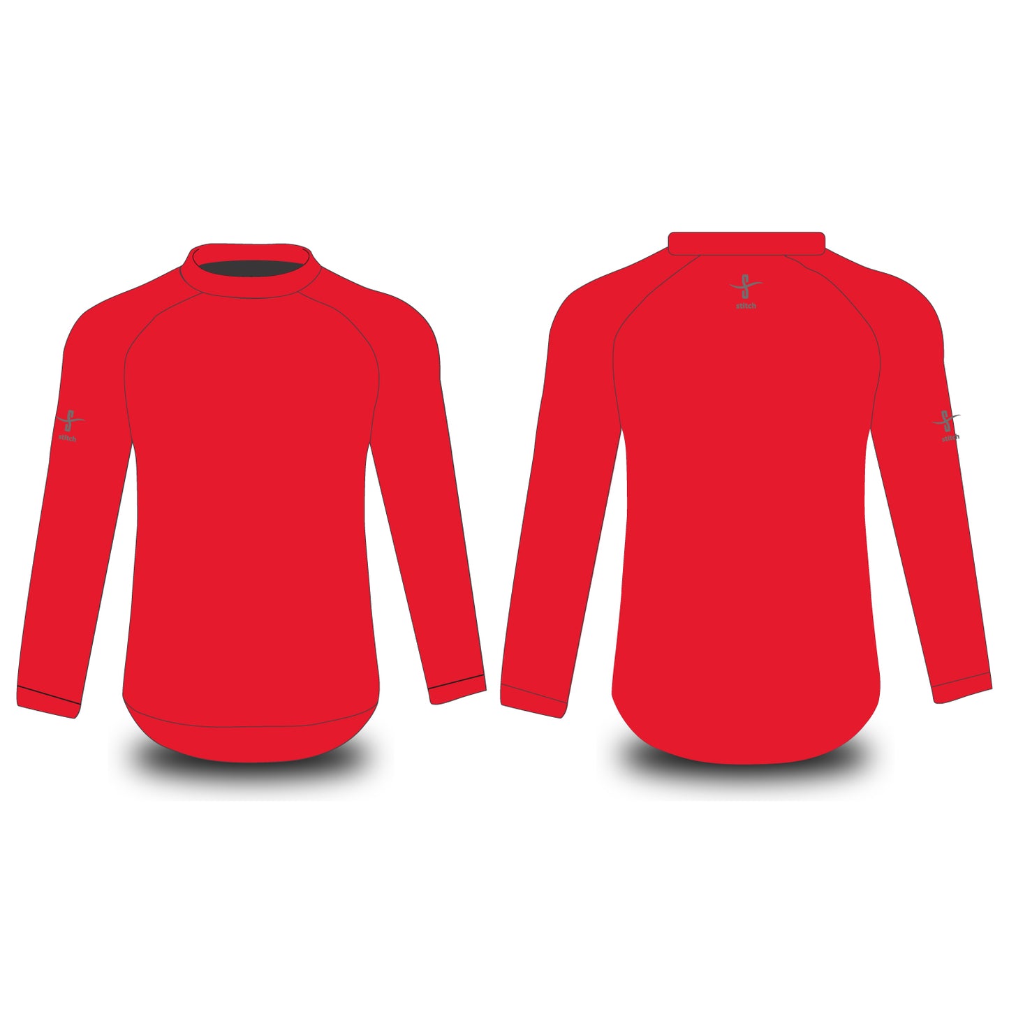 Worthing Rowing Club Red Tech Top Long Sleeve