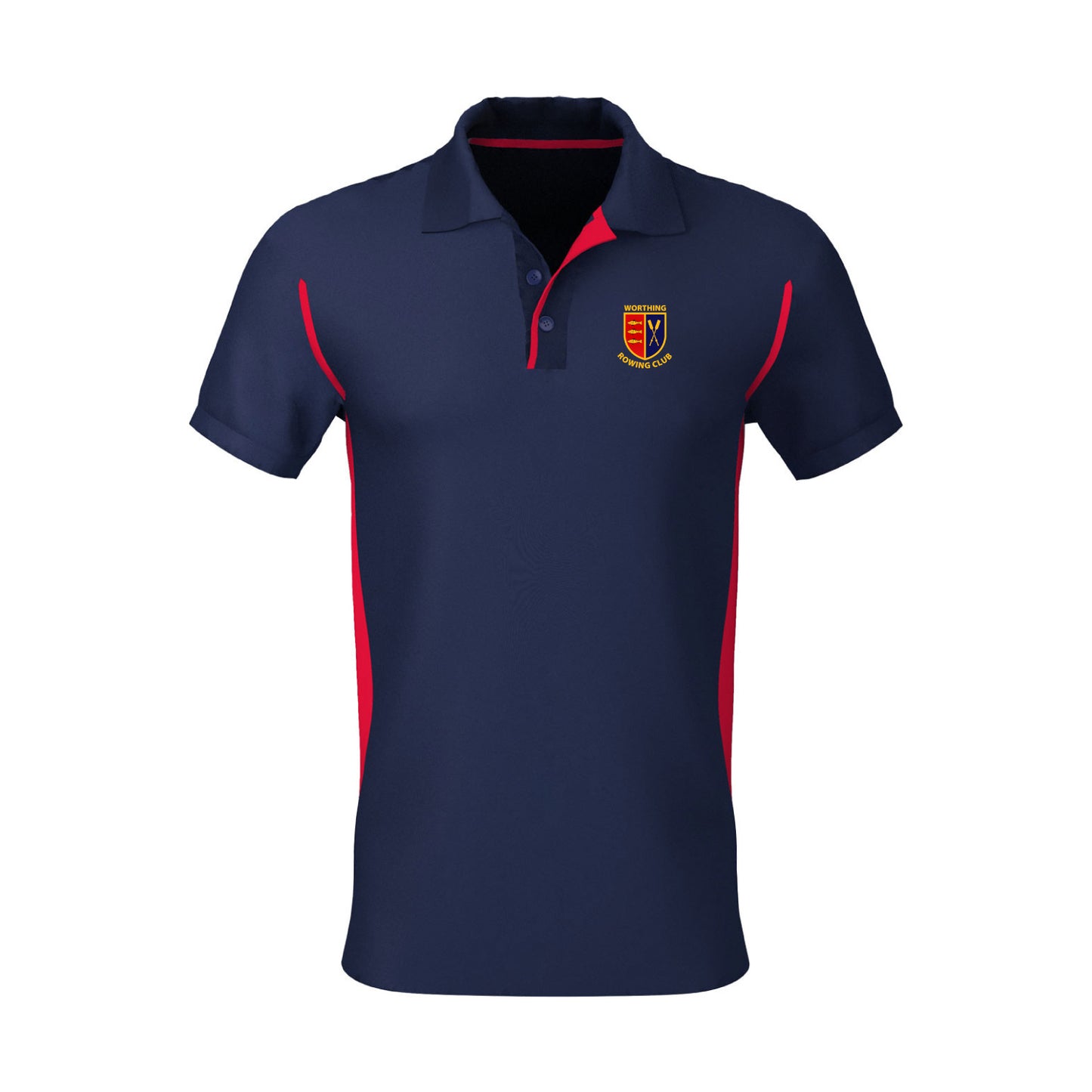 Worthing Rowing Club Navy Red Polo Shirt