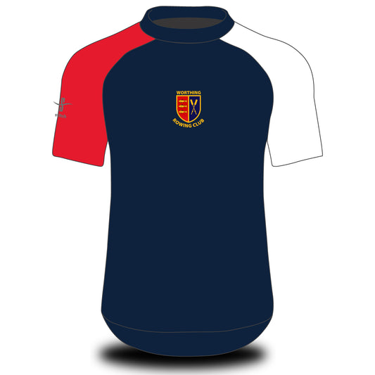 Worthing Rowing Club 2 Tone Tech Top Short Sleeve