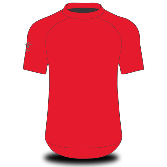 Worthing Rowing Club Red Tech Top Short Sleeve