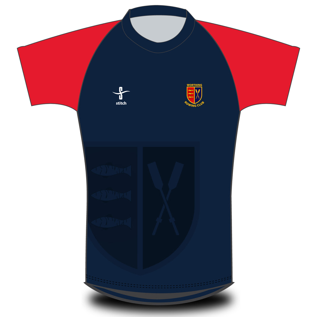 Worthing Rowing Club Ghosted Crest T-shirt – Stitch Rowing