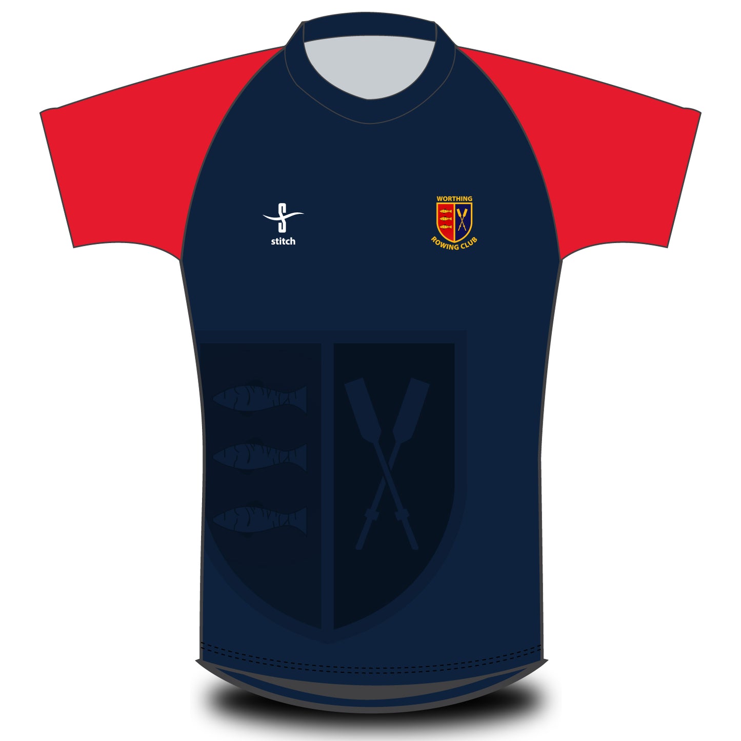 Worthing Rowing Club Ghosted Crest T-shirt