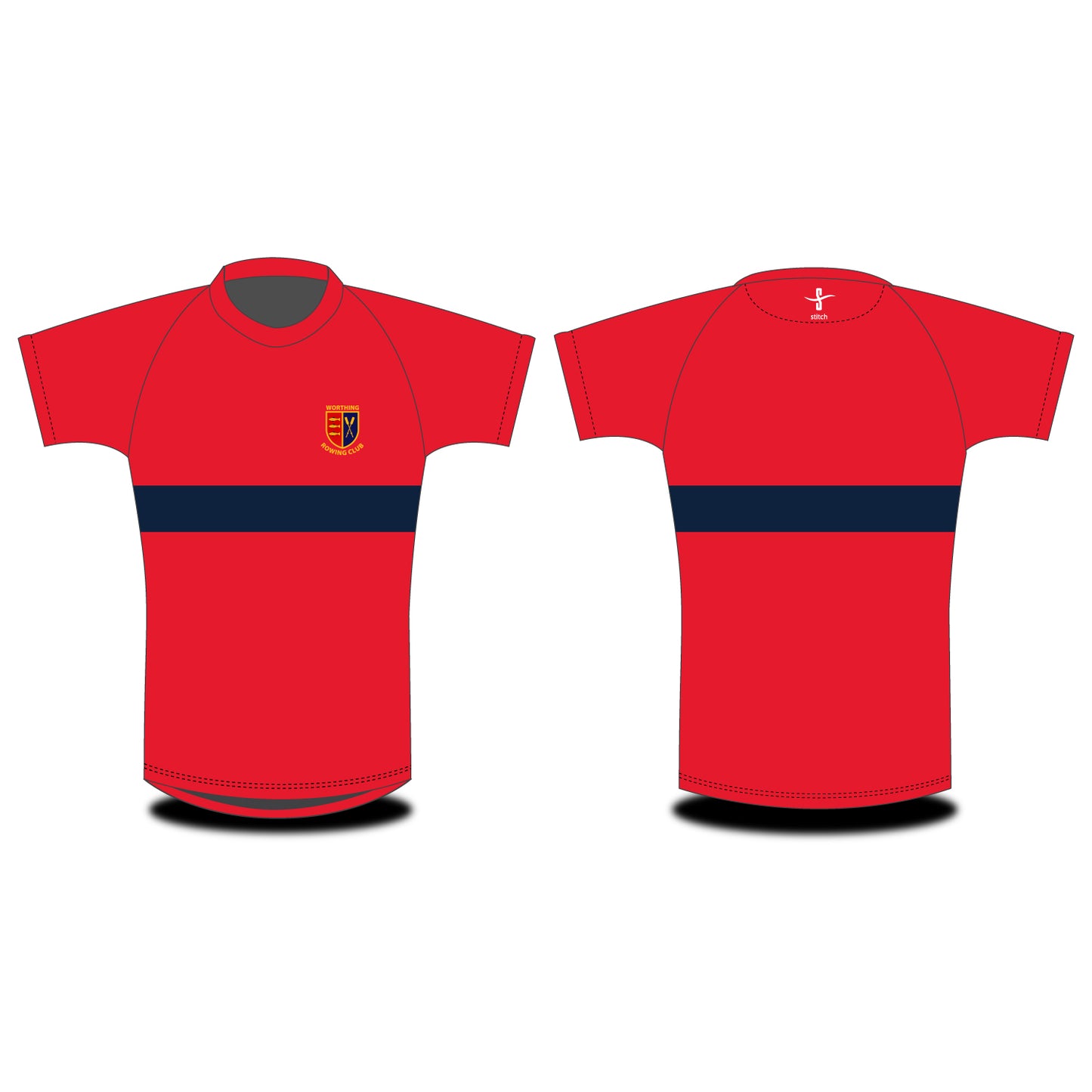 Worthing Rowing Club Hooped T-shirt