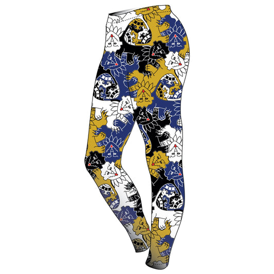 First and Third Trinity Tessellating Lions Leggings