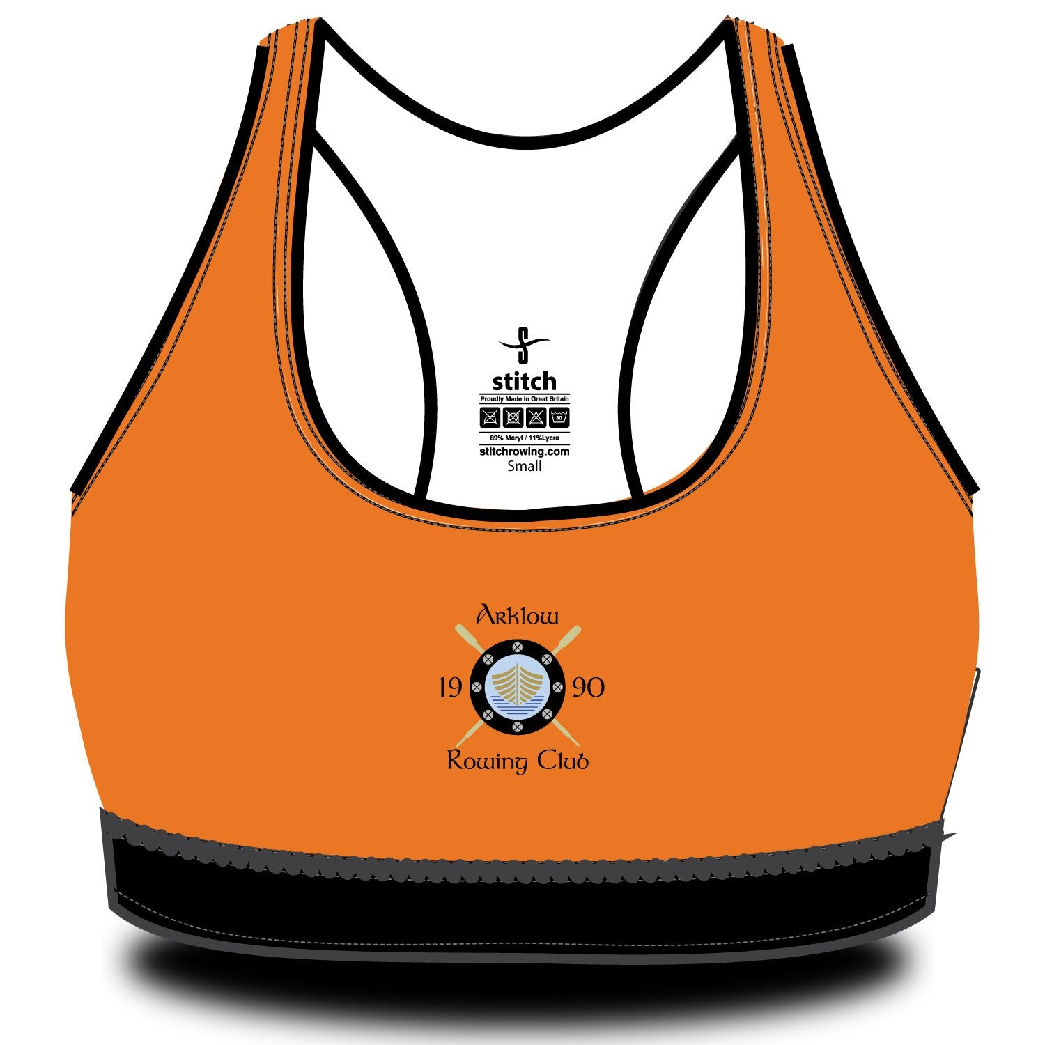 Arklow Rowing Club Sports Bra Orange – Stitch Rowing
