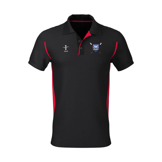 Bradford on Avon Rowing Club Polo Shirt Black & Red