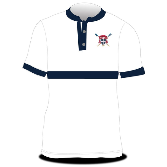 Christ Church College Boat Club Zephyr White with Navy Hoop and Trim
