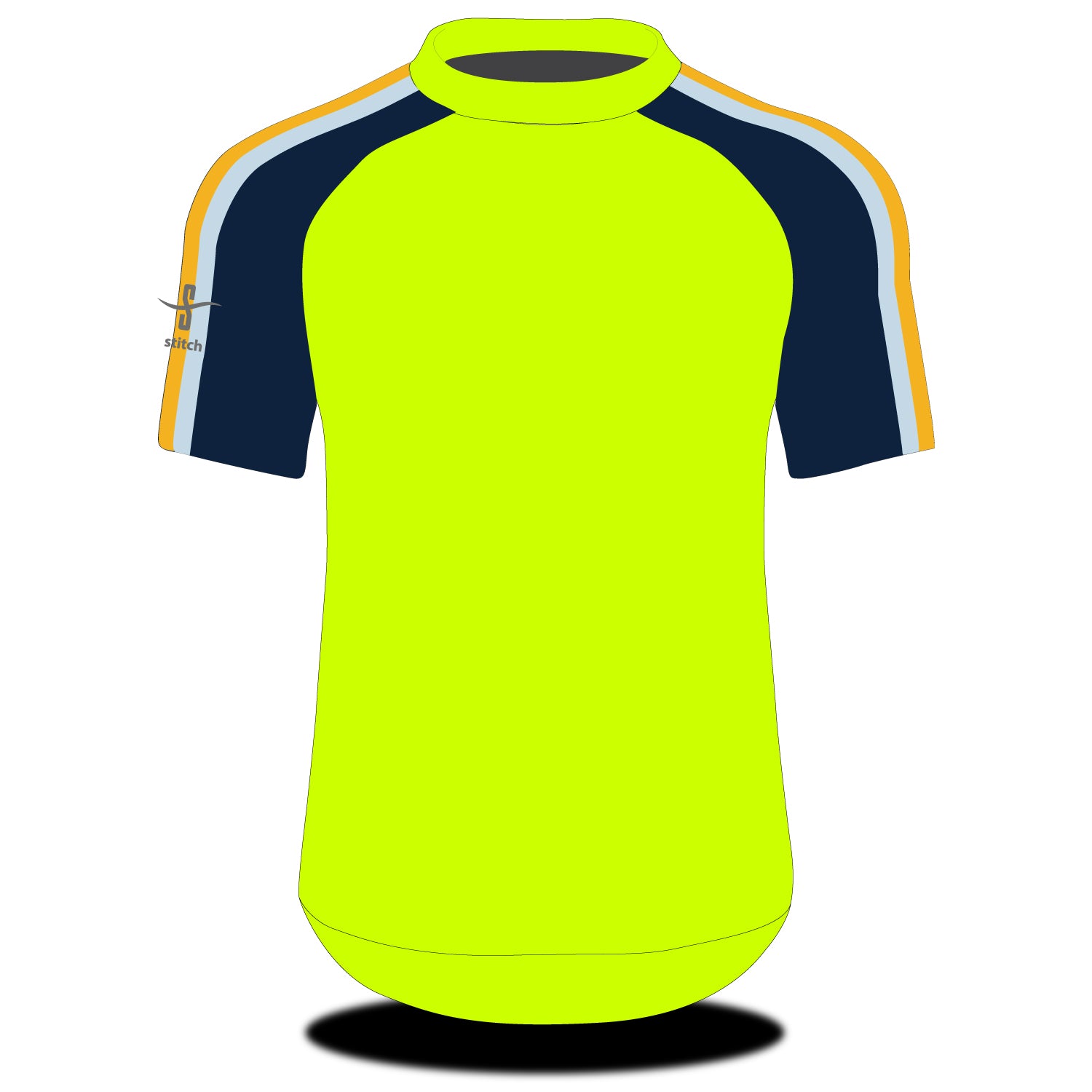 Derwent RC Short Sleeve Fluorescent Tech Top – Stitch Rowing