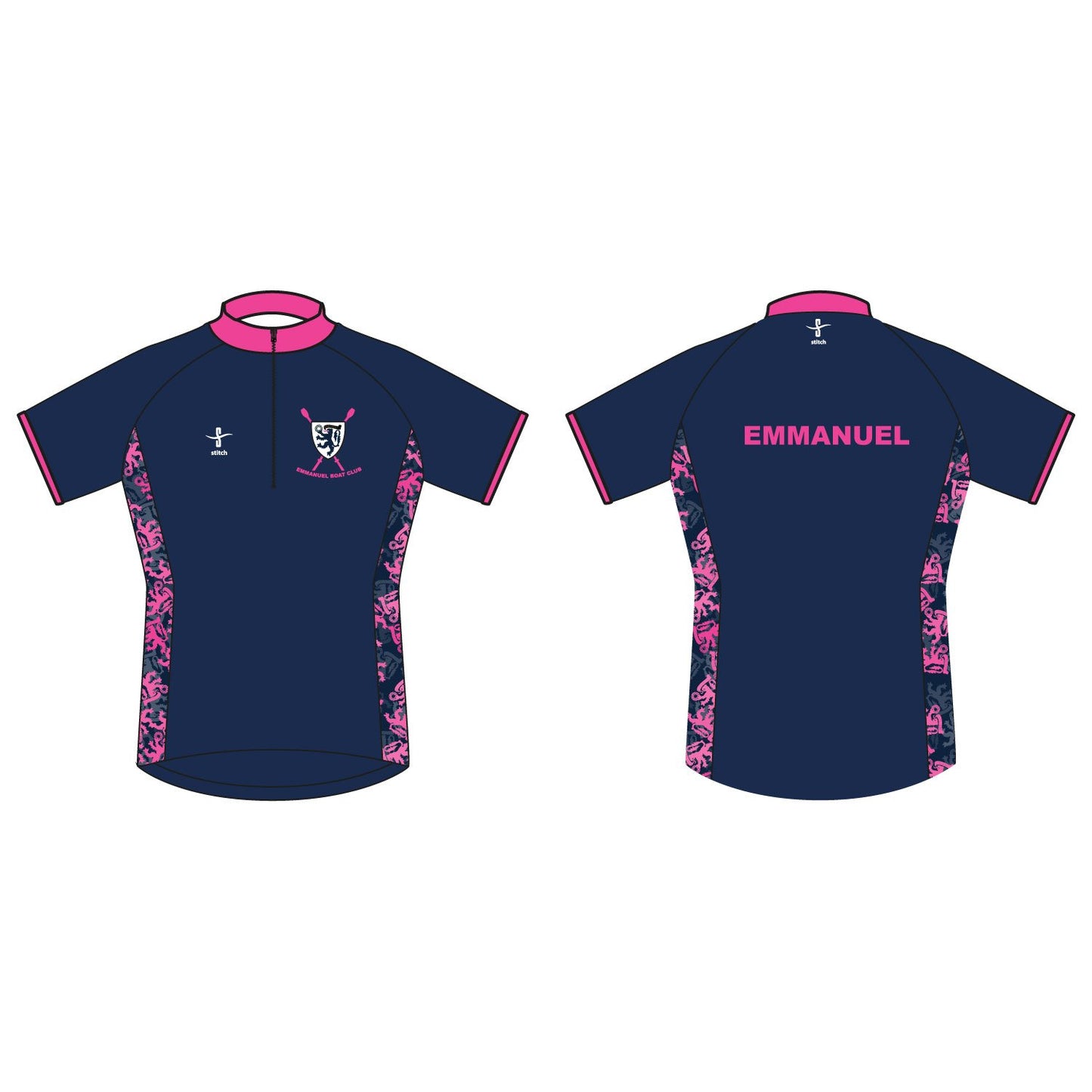 Emmanuel College Cycling Jersey Navy