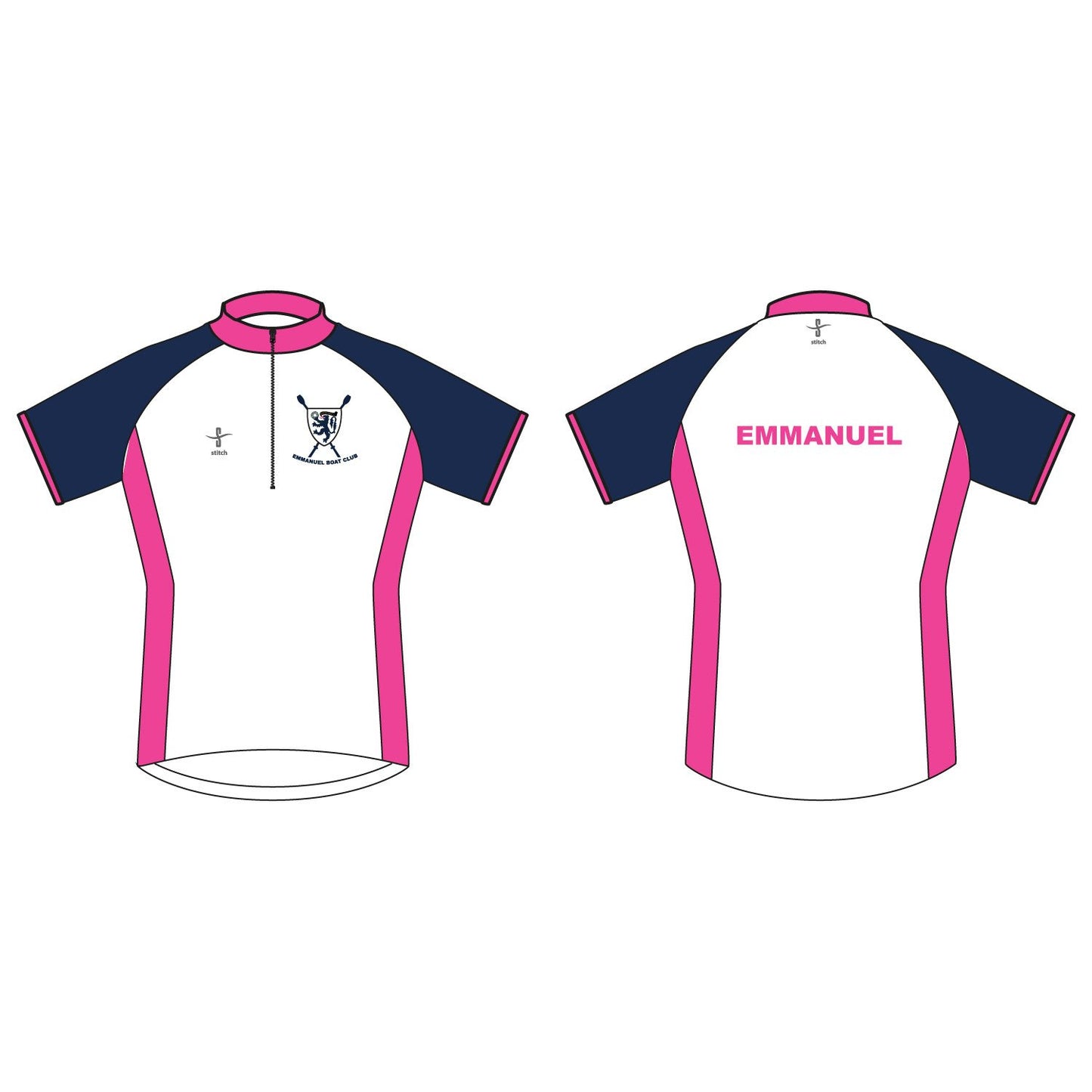 Emmanuel College Cycling Jersey White