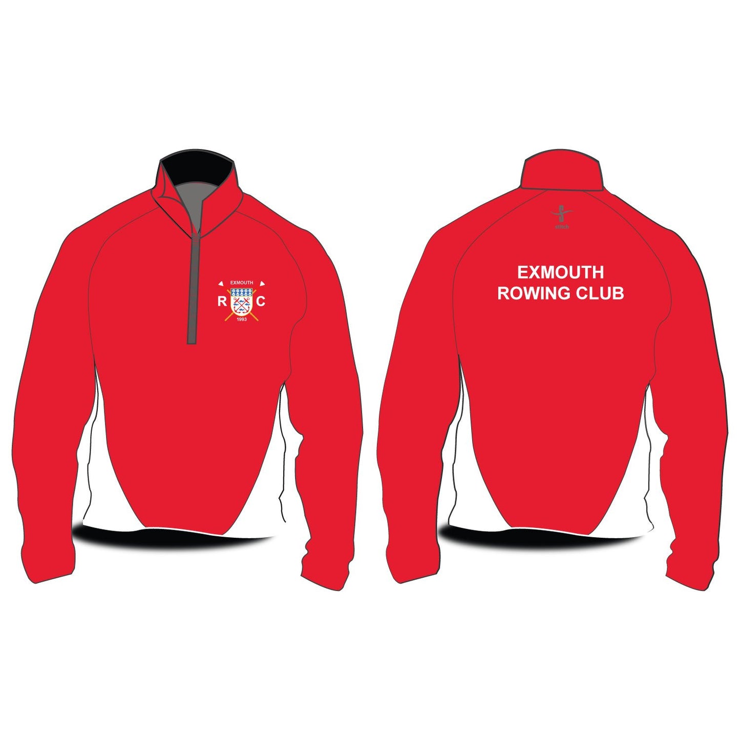 Exmouth RC Hardshell Splash Jacket Stitch Rowing