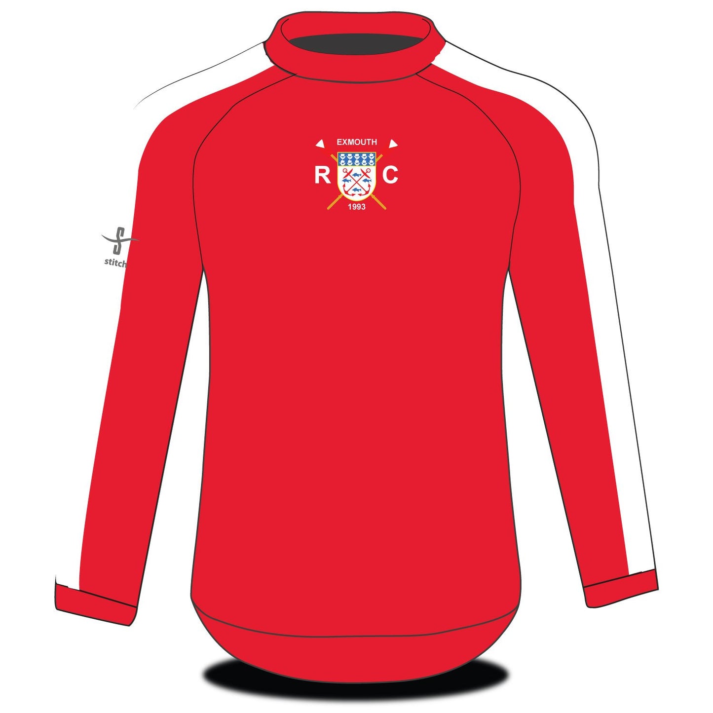 Exmouth RC Tech Top LS Red-Wht