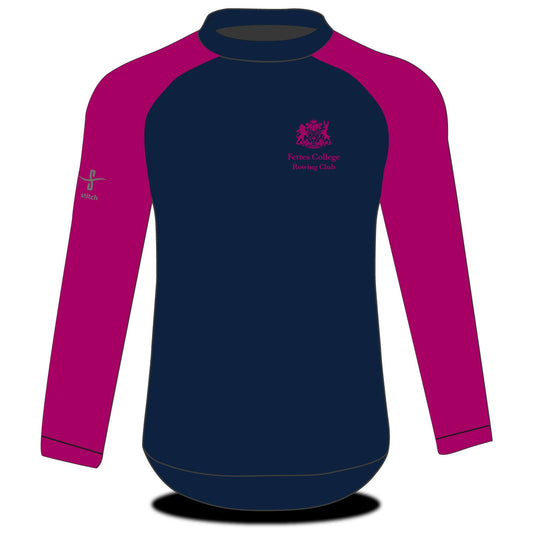 Fettes College LS Tech Top Contrast Sleeve