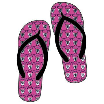 Emmanuel College Pink Flip Flops