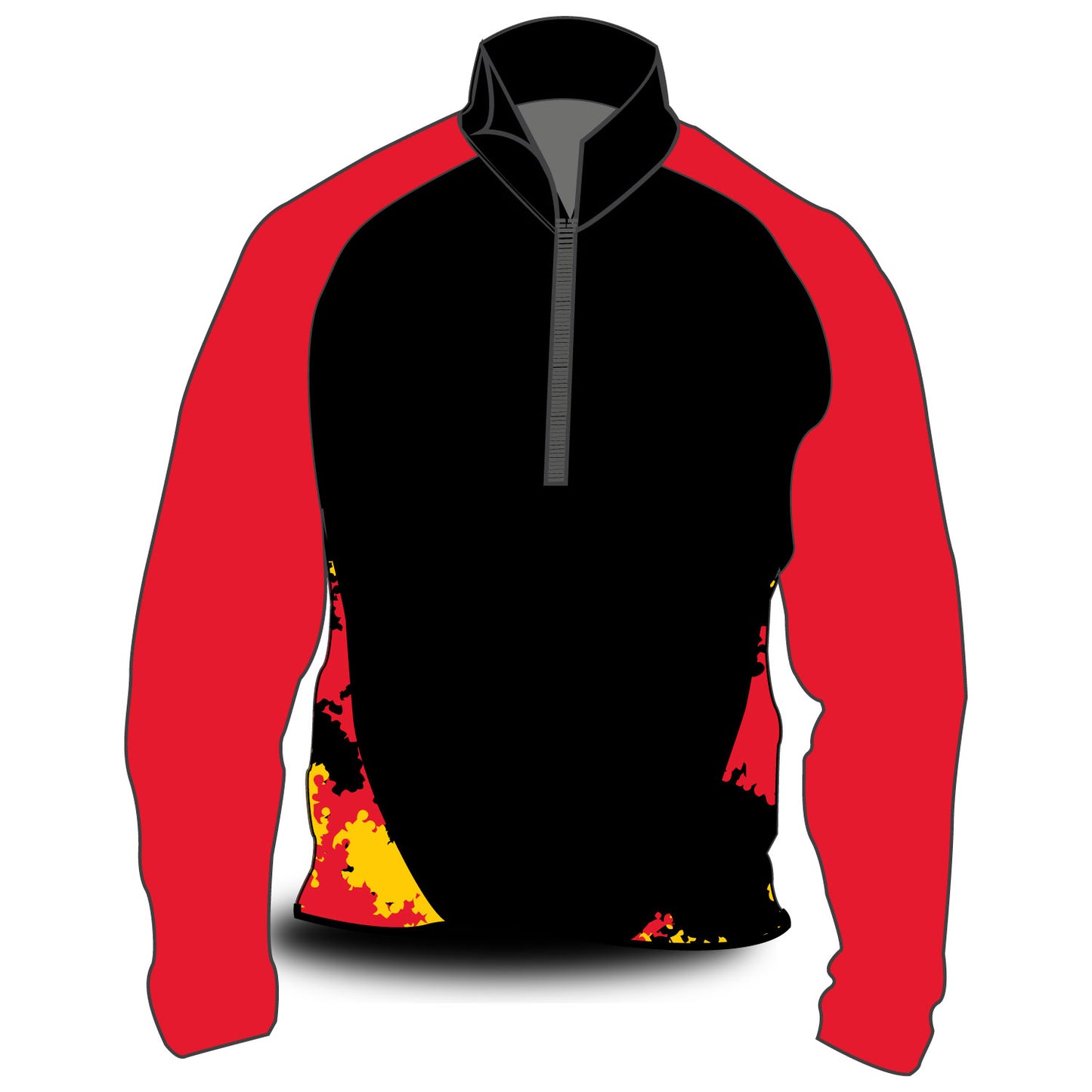 Glasgow Rowing Club Hardshell Splash Jacket Black & Red