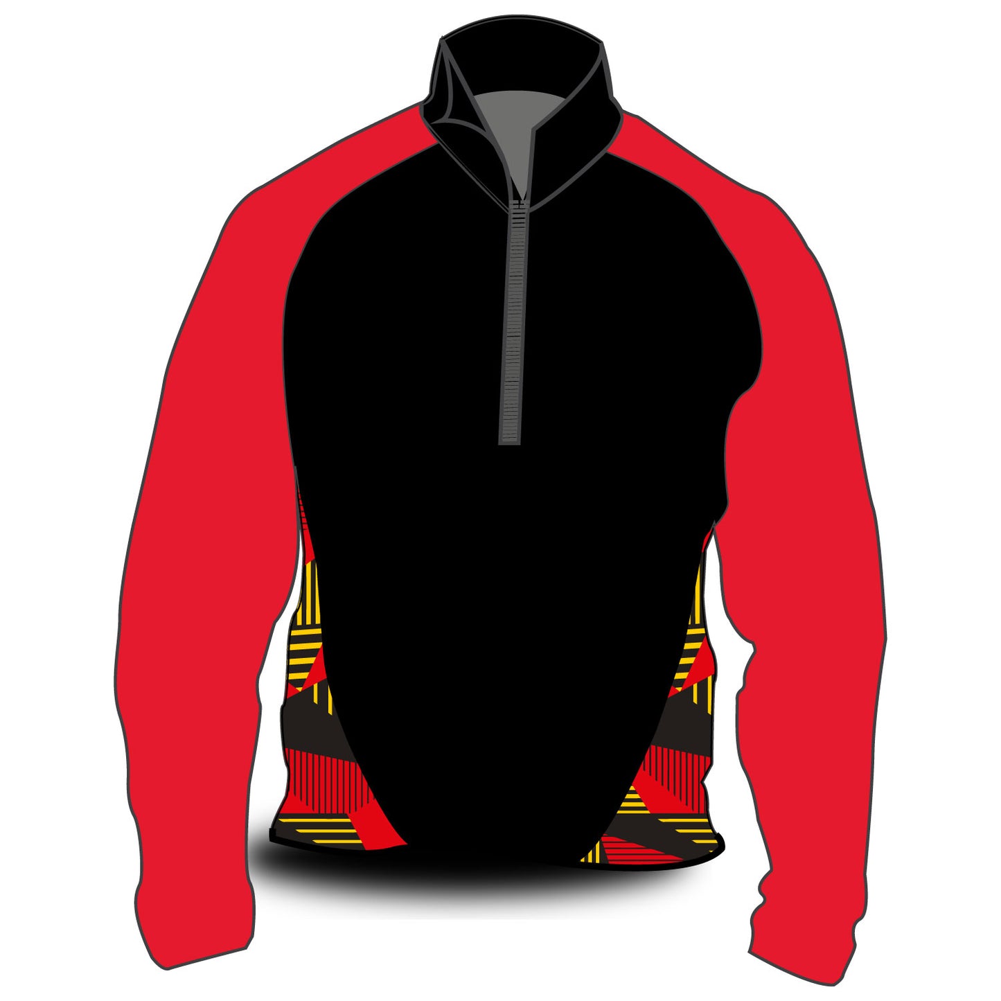 Glasgow Rowing Club Hardshell Splash Jacket Black & Red