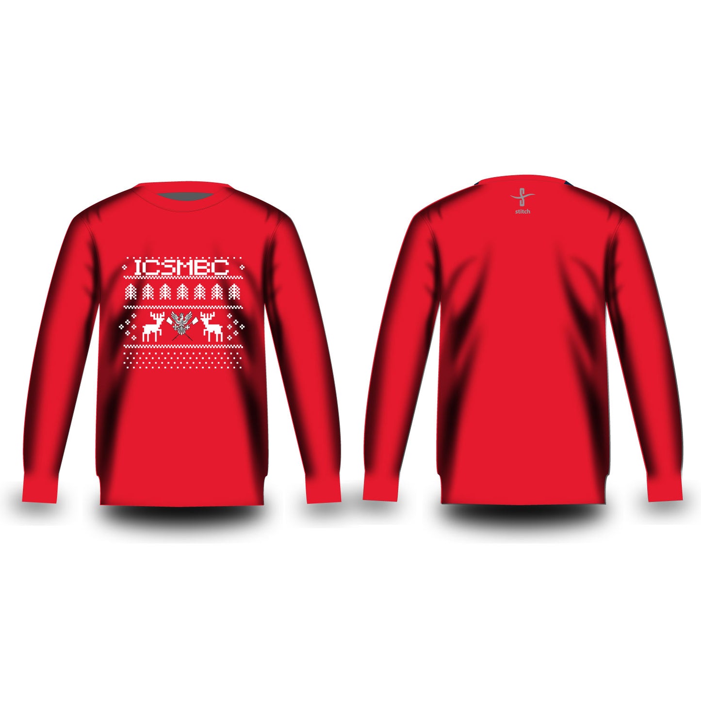 Imperial Medics Boat Club Christmas Jumper Sweatshirt Red