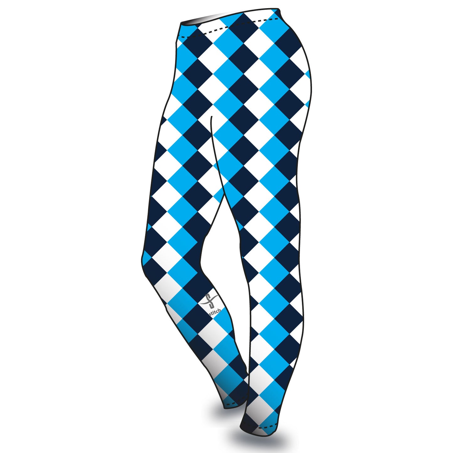 Rowing at Itchenor Harlequin Leggings