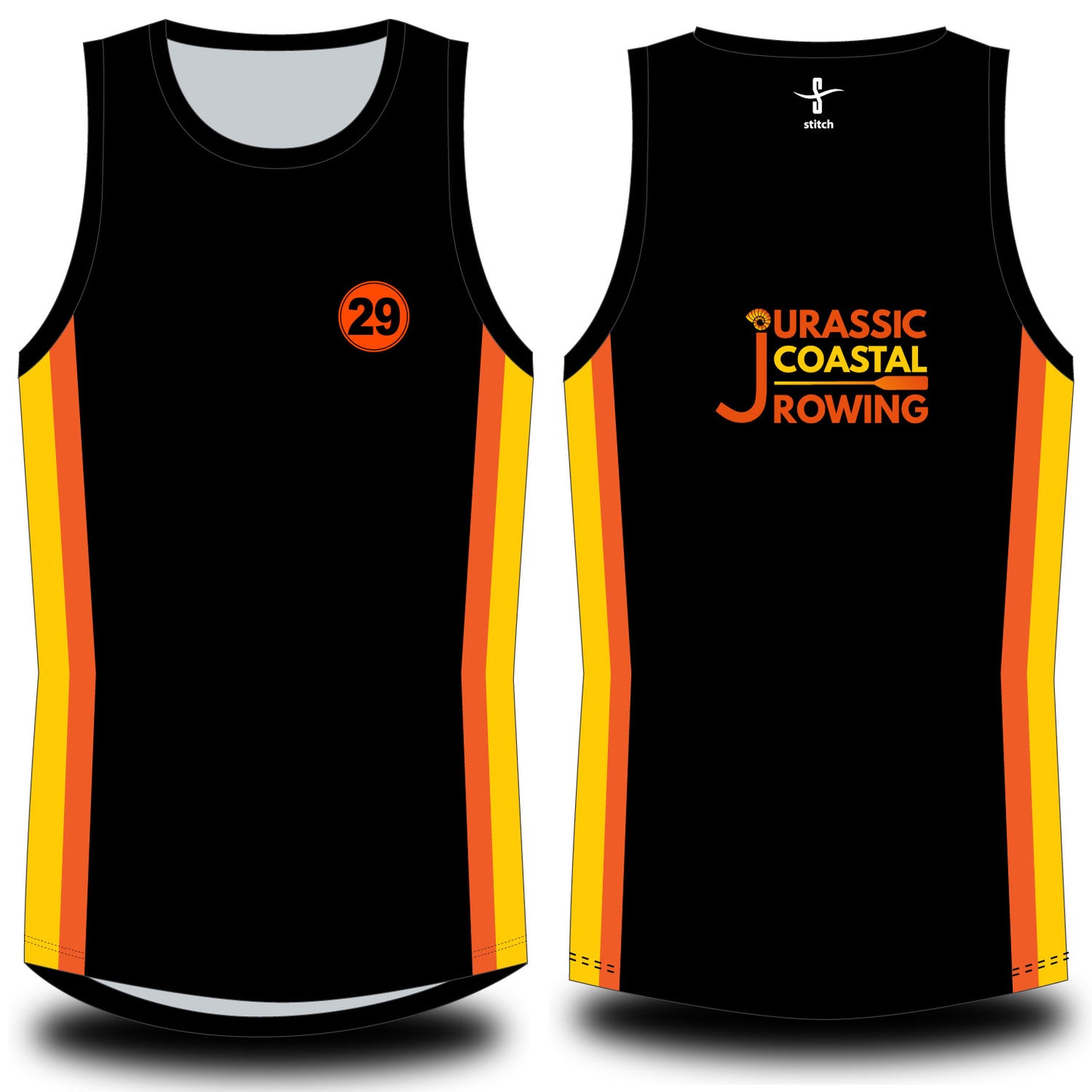 Jurassic Coastal Rowing Exmouth Sublimated Vest