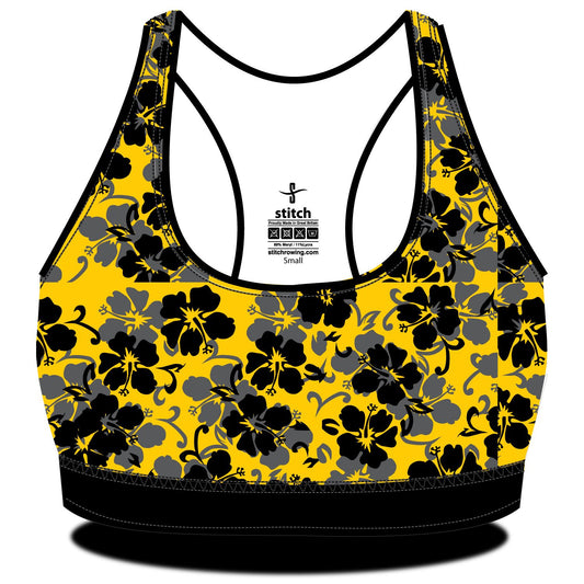 Linacre College Hibiscus Sports Bra