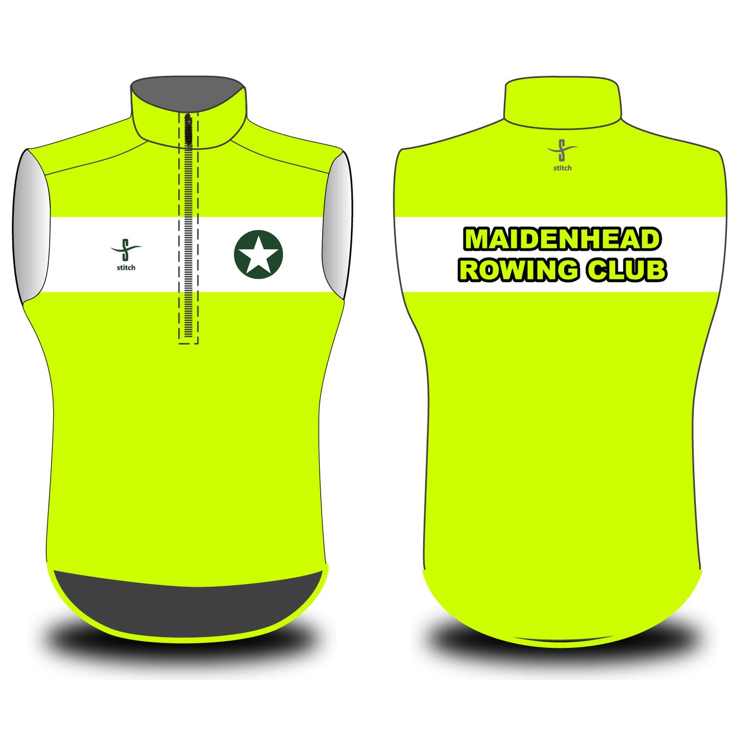 Maidenhead Rowing Club Fluorescent Varsity Gilet
