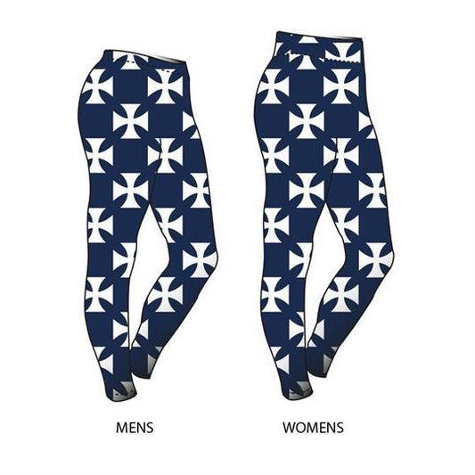 Bristol Ariel Sublimated Leggings - Navy Small Crosses