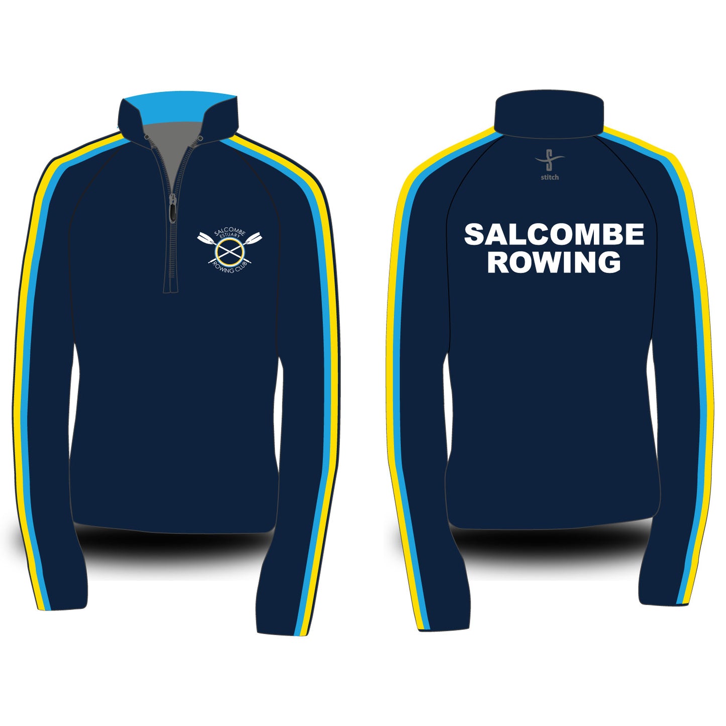 Salcombe Rowing Club Dark Morning Fleece (Cyan)