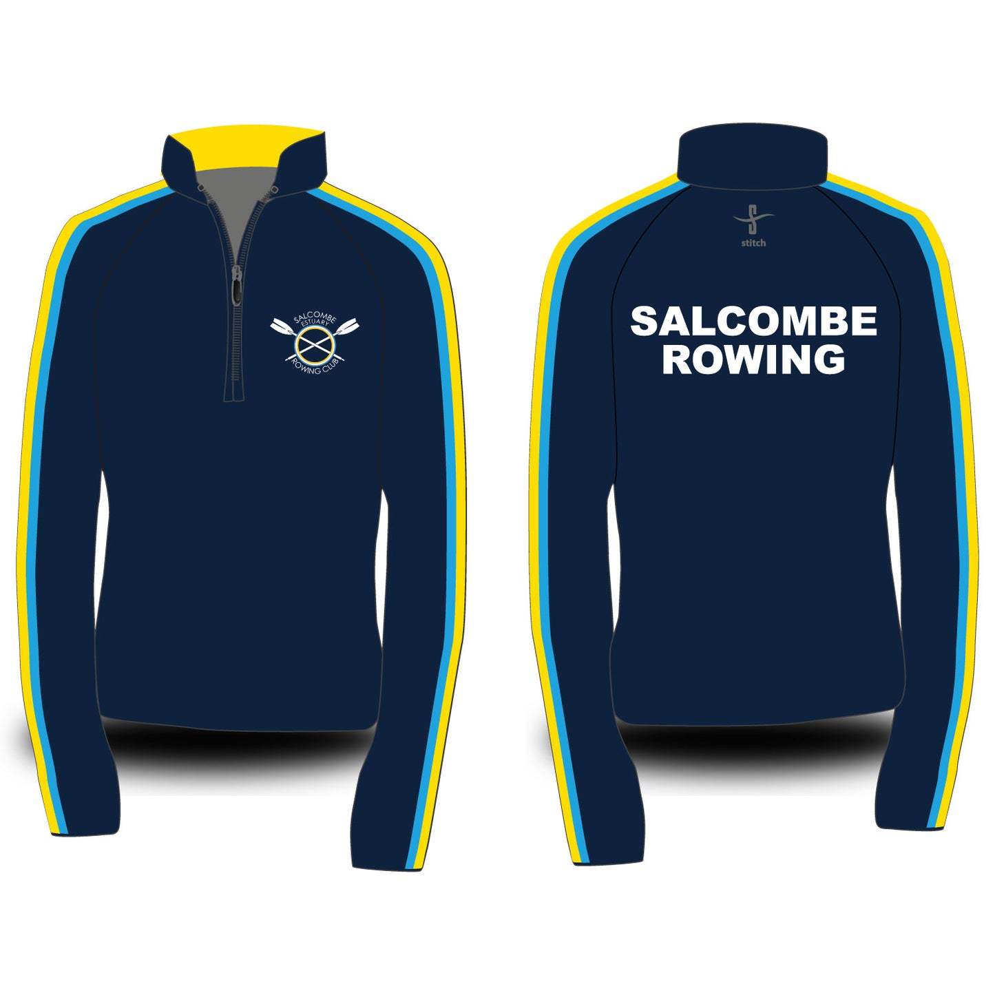 Salcombe Rowing Club Dark Morning Fleece (Yellow)