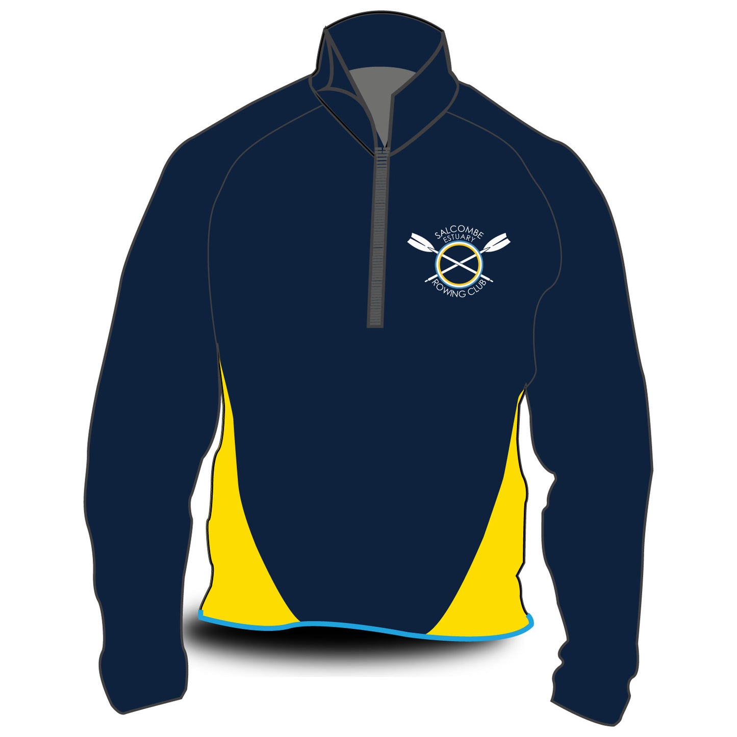 Salcombe Rowing Club Hardshell Splash Jacket (Yellow)