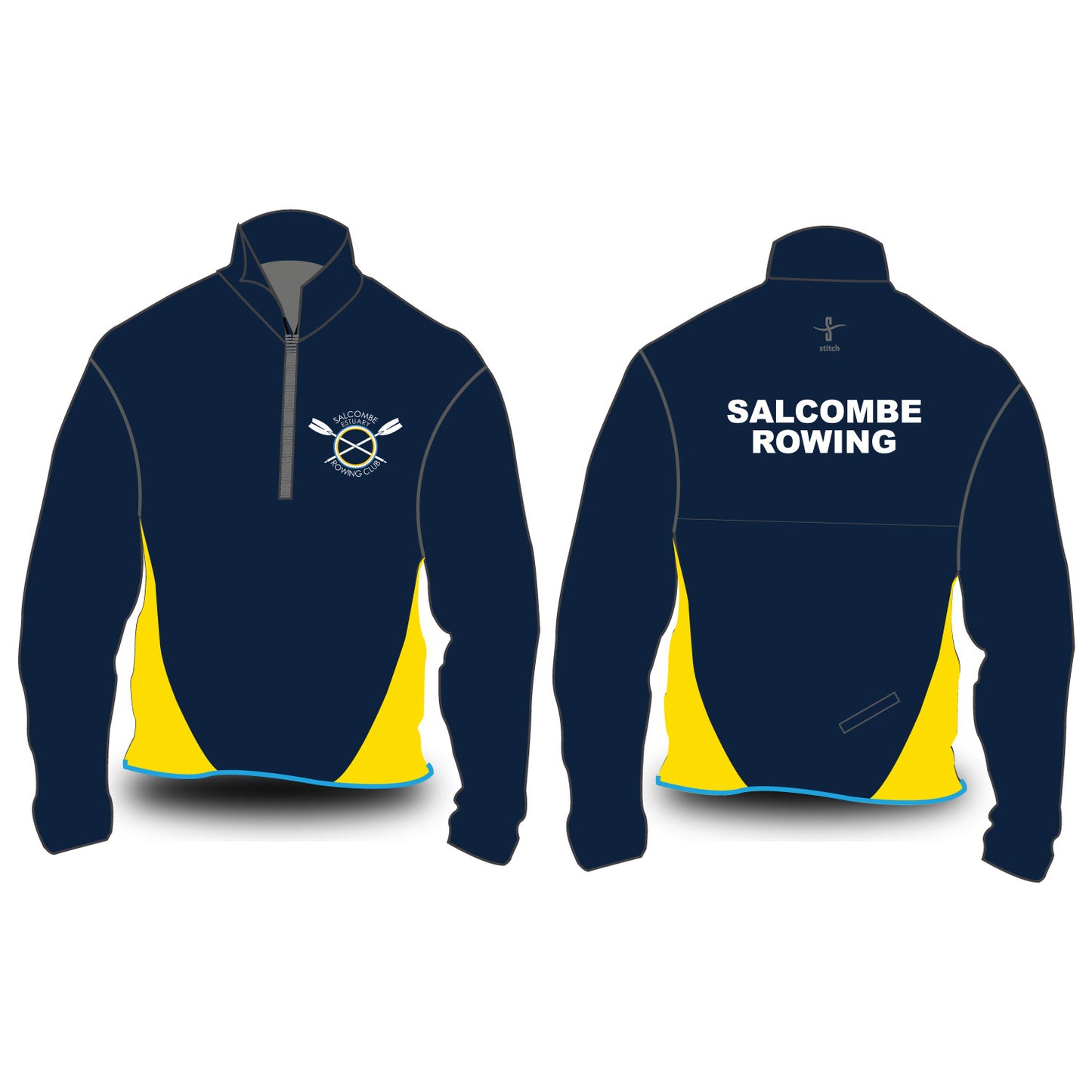 Salcombe Rowing Club 24-7 Softshell Splash Jacket (Yellow)