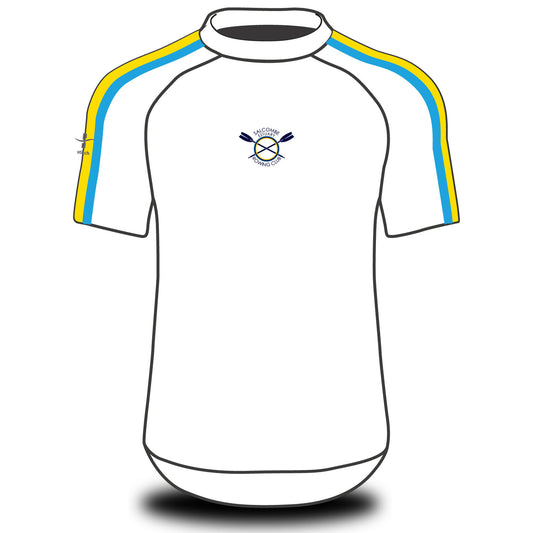 Salcombe Rowing Club Tech Top Short Sleeve White
