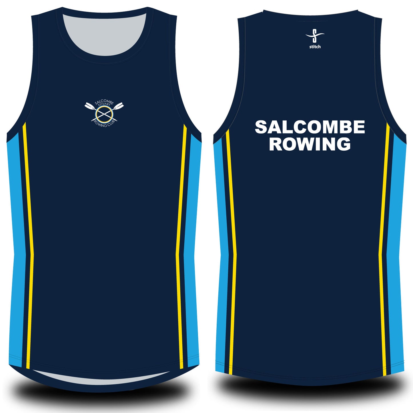 Salcombe Rowing Club Sublimated Vest Navy