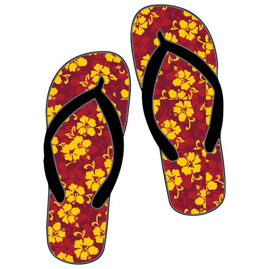Selwyn College Cambridge Flip Flops Flowers