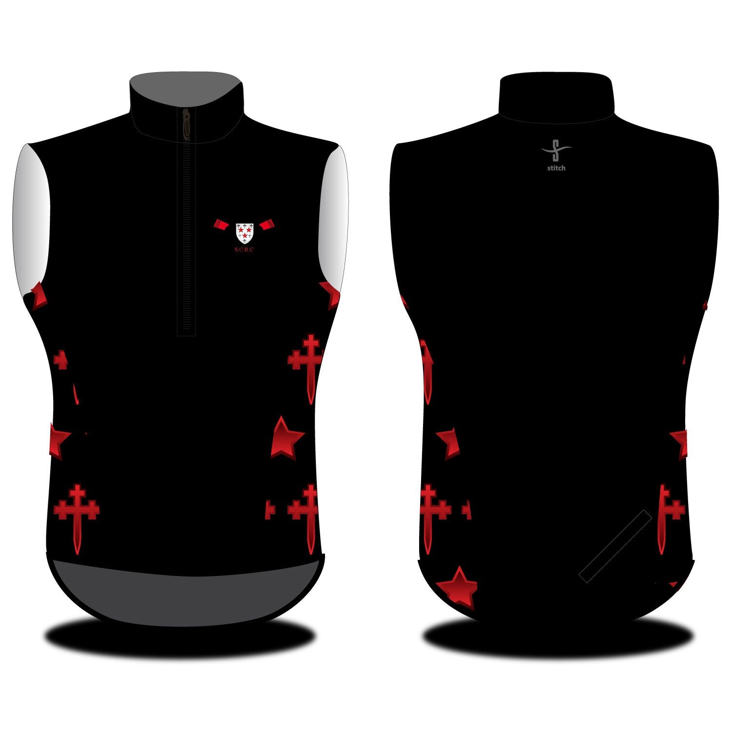 Somerville College Oxford Boat Club Gilet Sublimated Side Panels