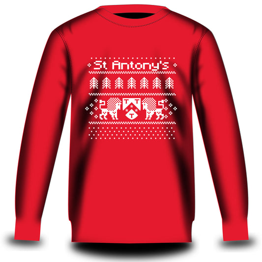 St Antony’s Boat Club Christmas Jumper Sweatshirt Red
