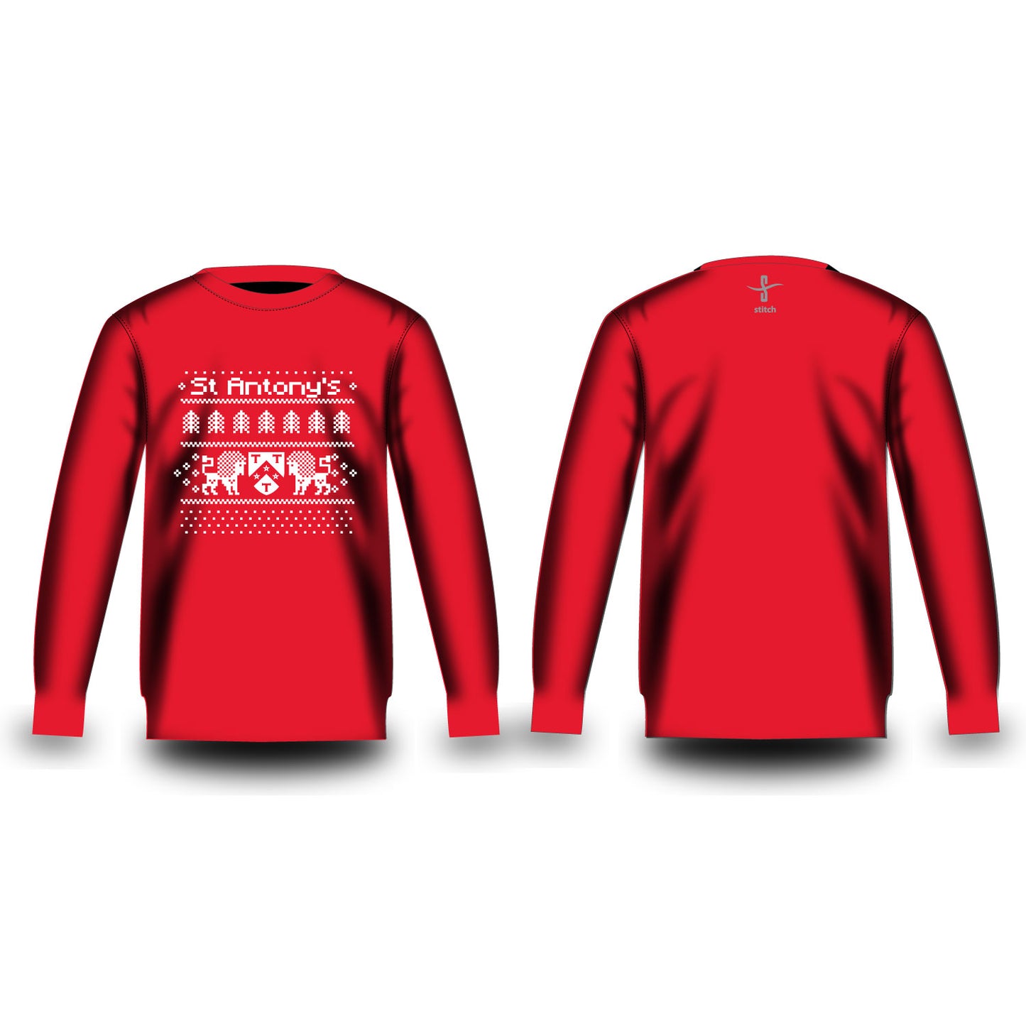 St Antony’s Boat Club Christmas Jumper Sweatshirt Red