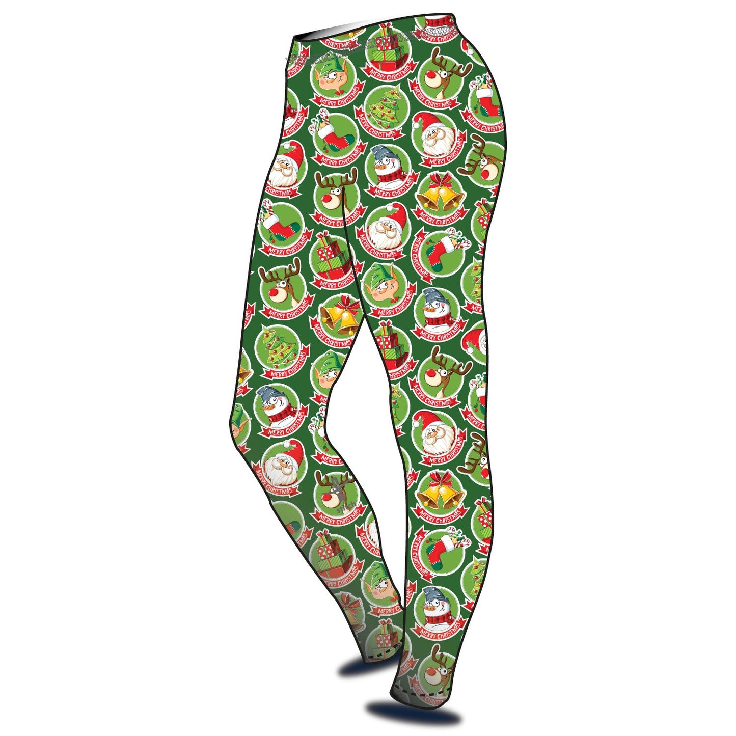 Stitch Rowing Christmas Bauble Leggings