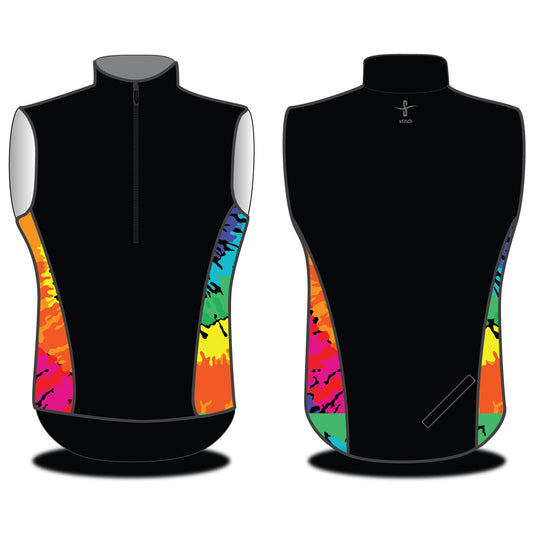 Stitch Rowing 24-7 Gilet with Tie Dye Panel