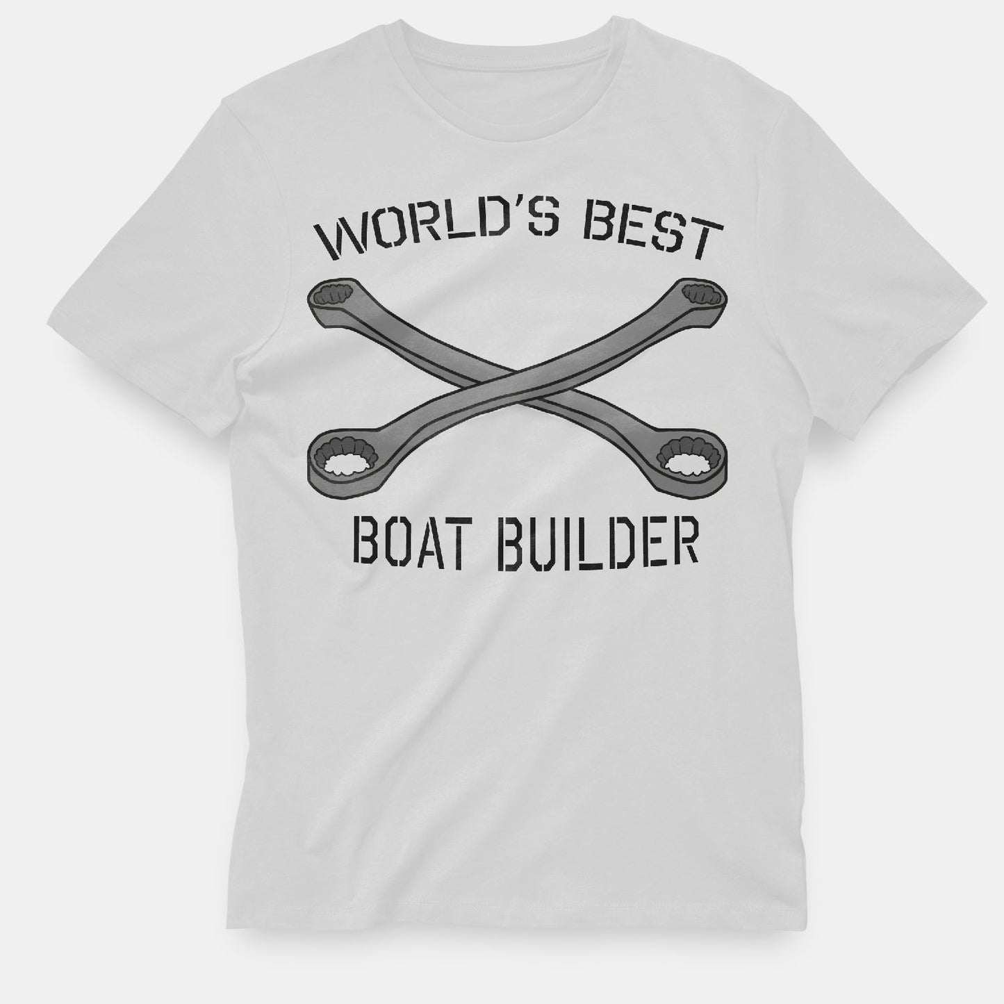 Stitch Rowing Boat Builder T-Shirt White