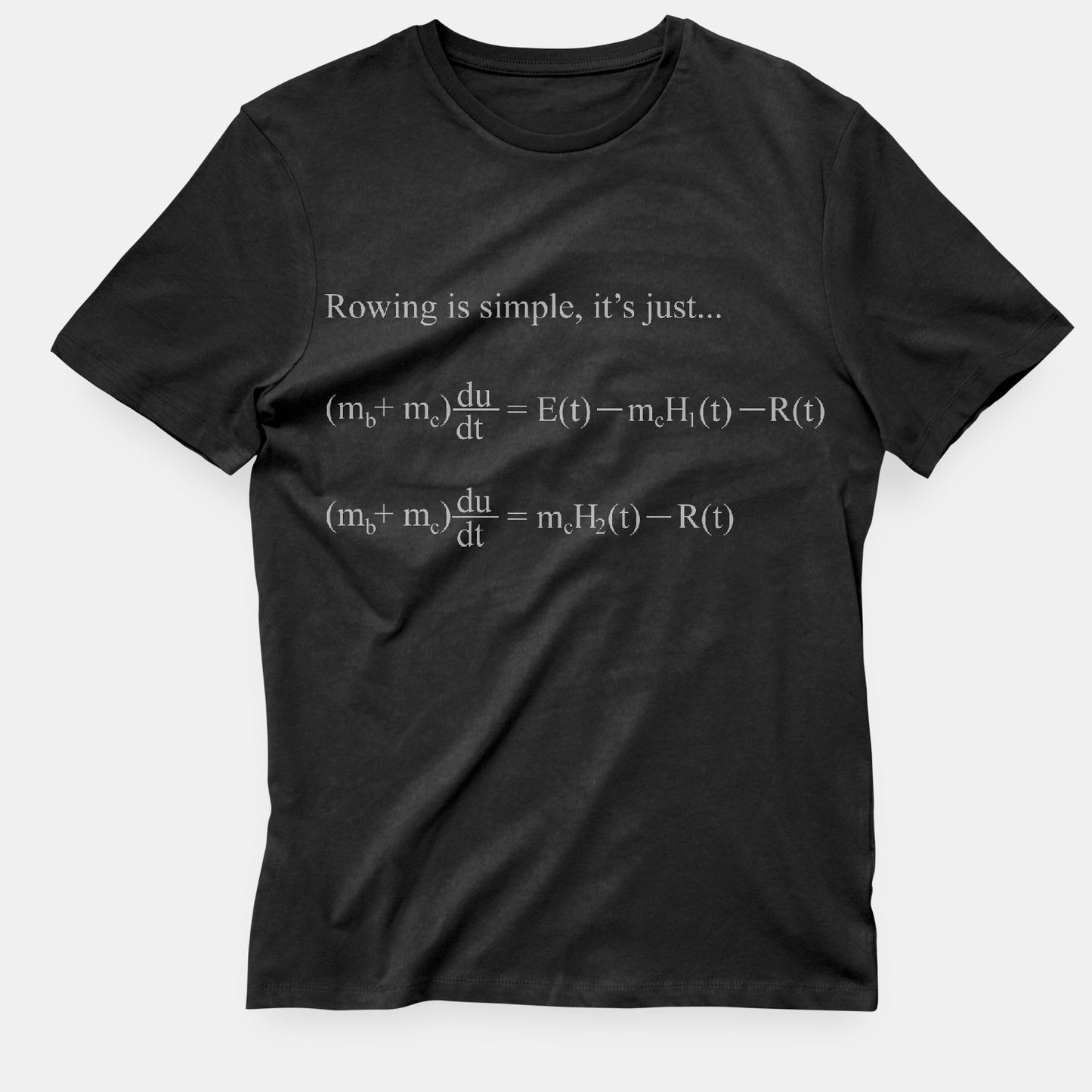 Stitch Rowing Equation T-Shirt Black