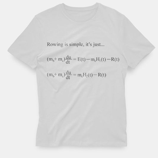 Stitch Rowing Equation T-Shirt White