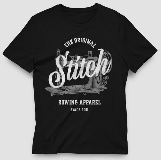 Stitch Rowing Machine T-Shirt Black